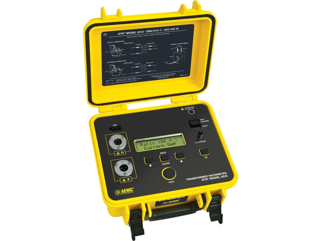 AEMC Digital Transformer Turns Ratiometer Model 8510